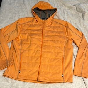 Cutter & Buck Orange Puffer Jacket for Outdoor Warmth